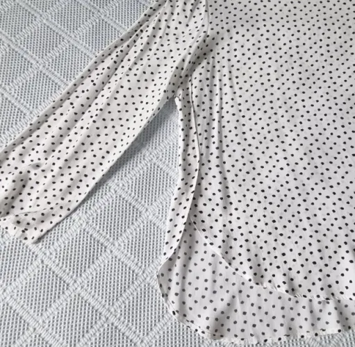 Camisa estampada poá da Zara