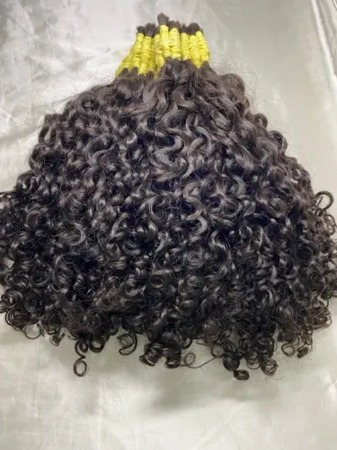 Cabelo Humano Virgem cacho caipira 65 cm