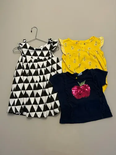 Kit blusas e vestido infantil 2 anos 