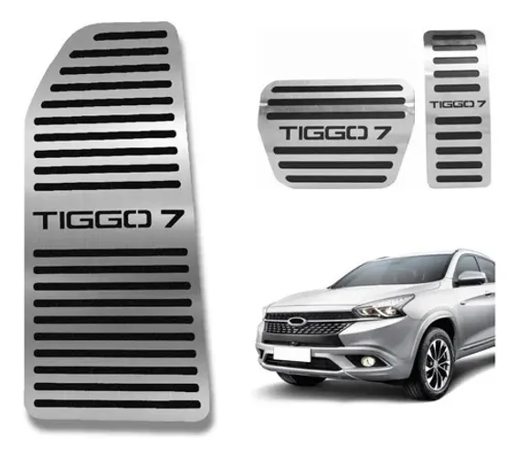 Kit Pedaleira + Descanso De Pe Chery Tiggo 7 