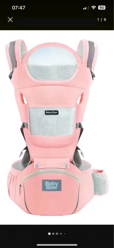 2 Cangurus Baby Bear Ergonômico 12 Posições Com Bolsos