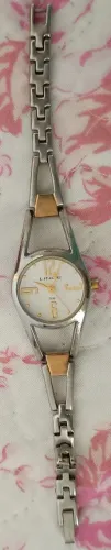 Relógio Lince feminino prata e dourado