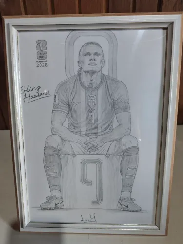 Desenho de Haaland