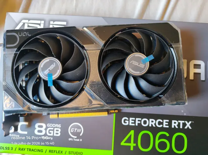 Placa de vídeo RTX 4060 EVO OC ASUS DUAL 8GB(nota e garantia 2 anos)