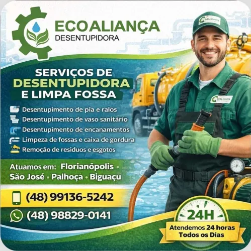 Desentupidora e limpa fossa, "ECO ALIANÇA" 