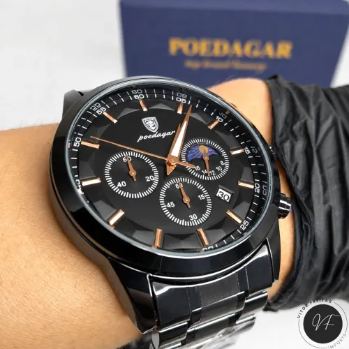 Relógio Poedagar Black | Entrega Grátis em VCA