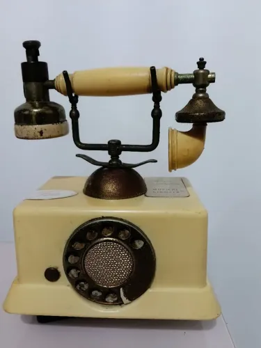 Isqueiro telefone caixa de música antigo coleção