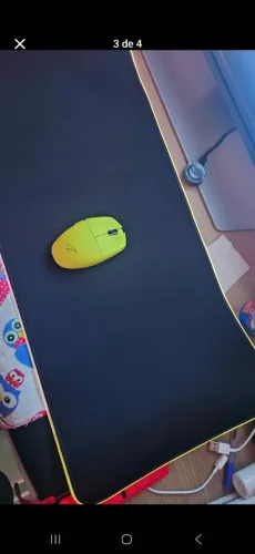 Mousepad gamer gigante c/ led RGB (Speed, full black. Ou com estampas exclusivas)