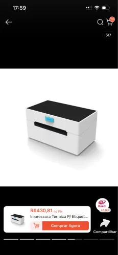 Impressora Térmica Para Etiqueta Ecommerce