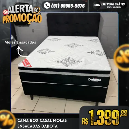 Cama Box Casal Molas Ensacadas Dakota