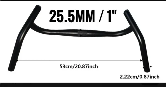 guidão corner bar 1" 25.4mm
