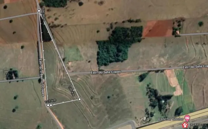 Terreno no bairro rural em Regente Feijó