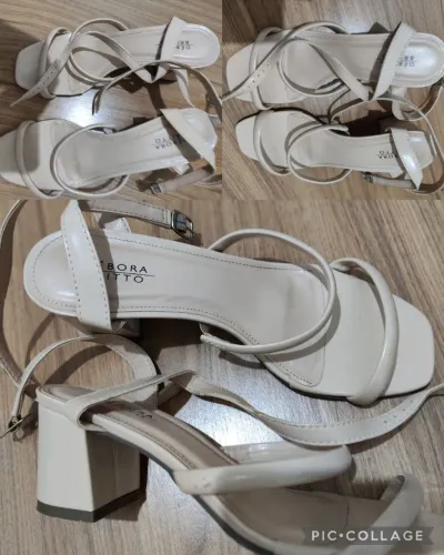 Sandália feminina nude/bege