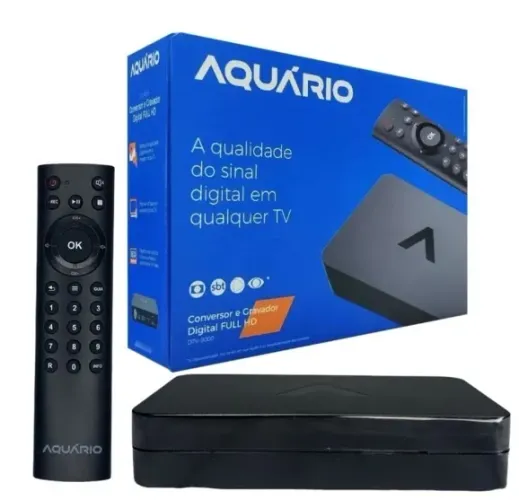 Conversor Digital Gravador Aquário Dtv-9000 Full Hd C/ DHMI 