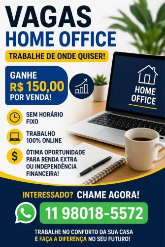 Vaga par vendedora Home Office 