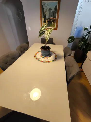Mesa Laca 1.80 com 6 cadeiras ( alto padrão) 