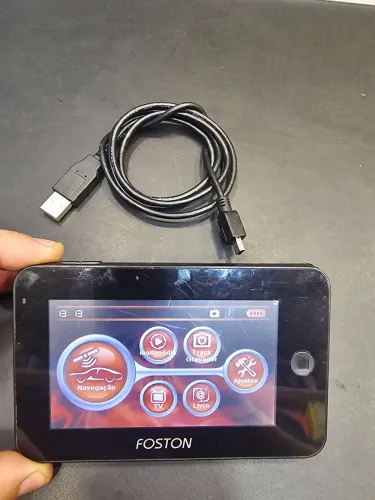 GPS foston fs-433tv Digital com jogos e Mp3 câmera entrada Sd