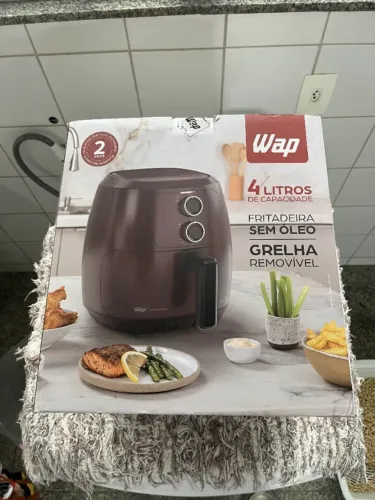 WAP Fritadeira Elétrica Air Fryer 4 Litros, Vermelho, 1500W, 220v