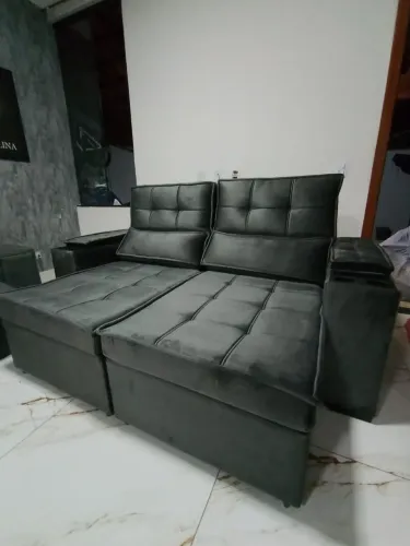 Sofá retrátil e reclinável novo