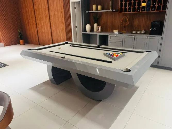 Mesa de Bilhar, Jantar e Ping Pong- 3 em 1 - Alto Padrão