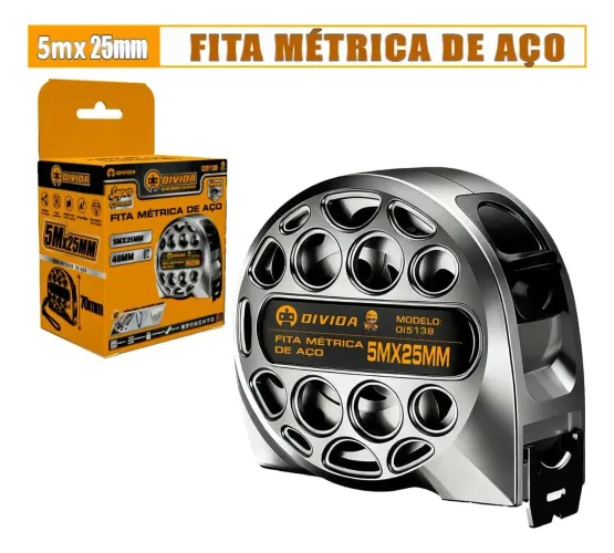 FITA MÉTRICA DE INOX PROVA D'ÁGUA REFORÇADA