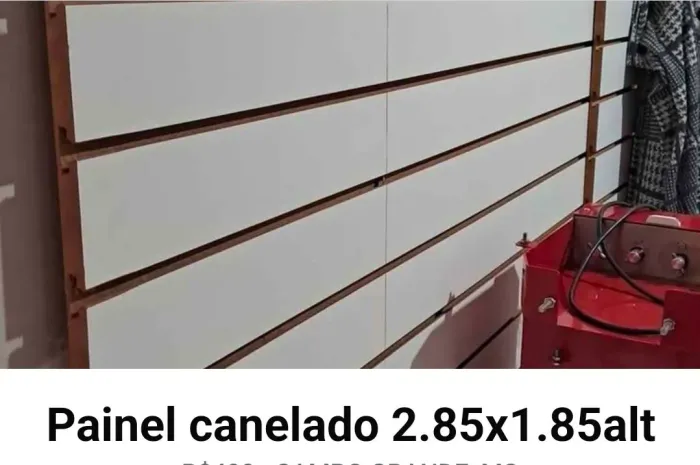 Painel expositor canaletado