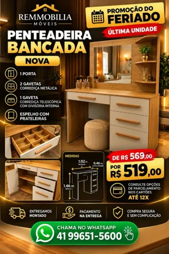 PENTEADEIRA BANCADA - NOVA / ENTREGAMOS MONTADO