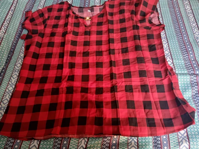 Camiseta xadrez sem uso motivo não serviu 