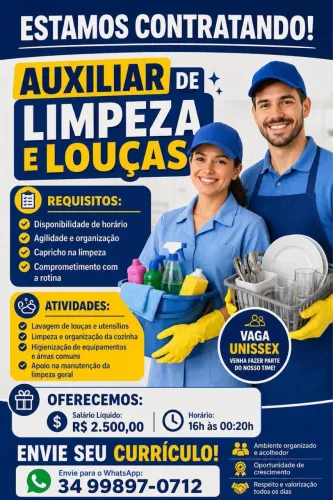 Vaga para lavar louças