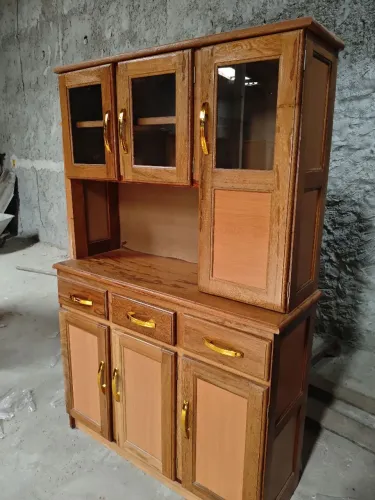 Armário de cozinha de madeira 3 portas novo