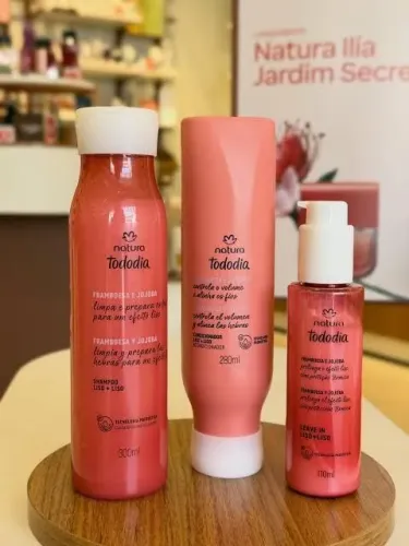 Shampoo +Condicionador +Leave in NATURA