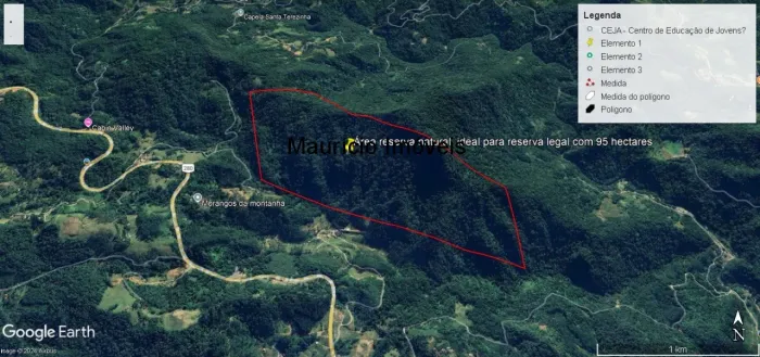 AREA RESERVA FLORESTAL, RESERVA LEGAL, COMPENSAÇÃO AMBIENTAL, 95 HECTARES - REGIÃO JARAGUA