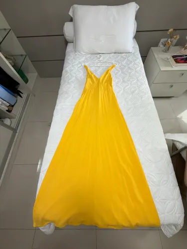 Vestido longo amarelo oh boy pp