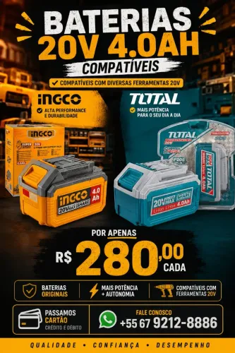 BATERIAS 20v 4 AH