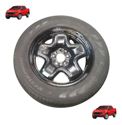 Roda Estepe Aro 16 Com Pneu Fiat Toro 2017 A 2020