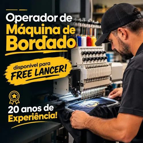 Sou Operador de Máquina de Bordado!