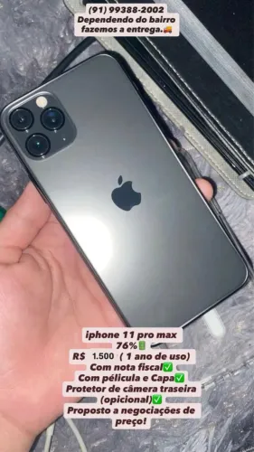 iphone 11 pro max 256gb 1,500