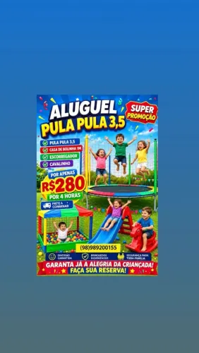 Aluguel de Brinquedos na Promoção
