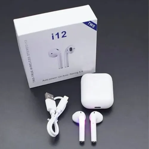 Fone Sem Fio i12 TWS | Bateria Duradoura e Design Premium
