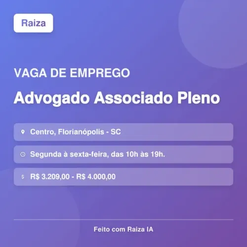 Advogado Associado Pleno