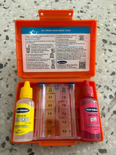  Análise deCloro e pH da Hidroazul - Kit Teste AquaChek