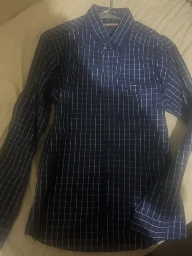 camisa social azul quadriculada, zefirelli, Nova. Nunca usada.