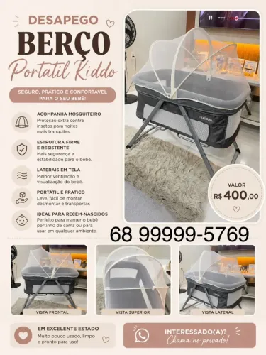 Berço Portátil kiddo 
