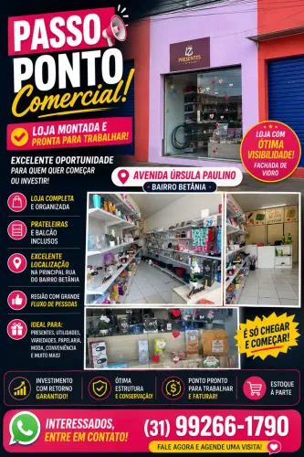 PASSO PONTO COMERCIAL MONTADO - LOJA DE UTILIDADES E PRESENTES