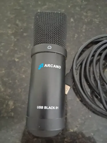 Microfone USB Arcano AM-BLACK-1 Condensador