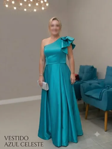 Vestido de festa azul