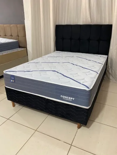 CAMA BOX CASAL CONCEPT MOLAS ENSACADAS