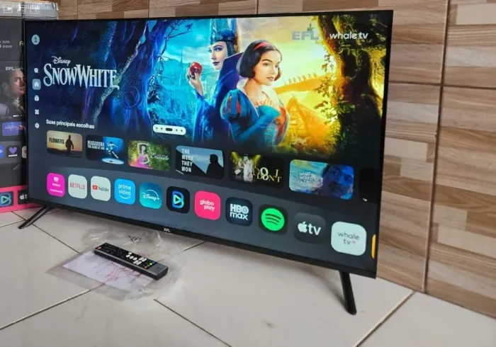 tv smart e android 4k novinha toda original única dona aceito cartão
