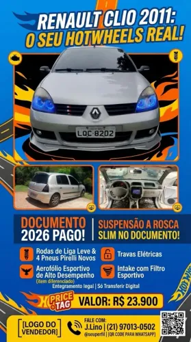 Renault Clio Hi-flex 1.0 16V 5P 2011