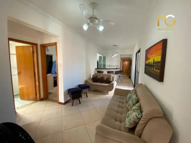 Apartamento com 2 dormitórios à venda, 65 m² por R$ 480.000,00 - Canto do Forte - Praia Gr